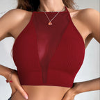 Sexy Mesh Camisole Crop Top