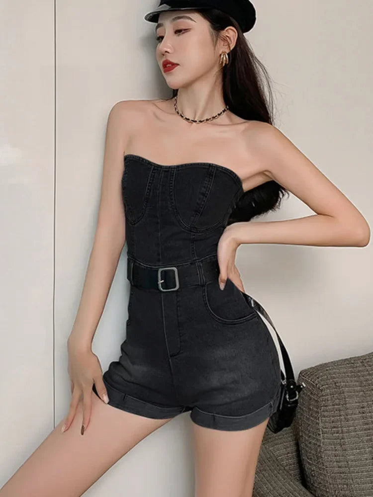 Summer Rompers Denim Overalls