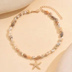 Bohemian Beach Shell Conch Beaded Necklace