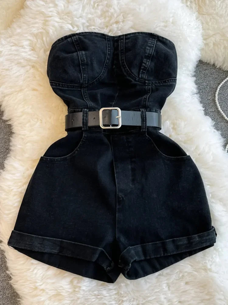 Summer Rompers Denim Overalls