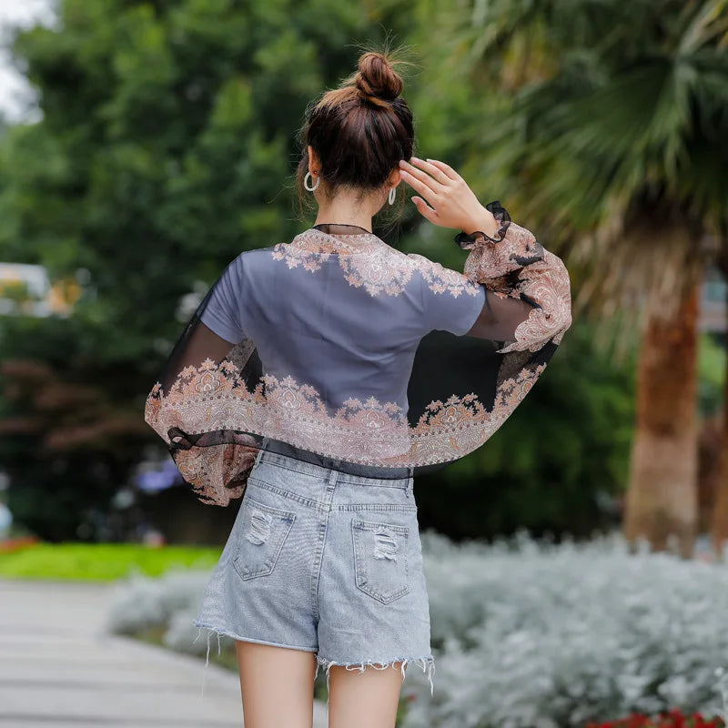 Summer Sun Protection Beach Shawl