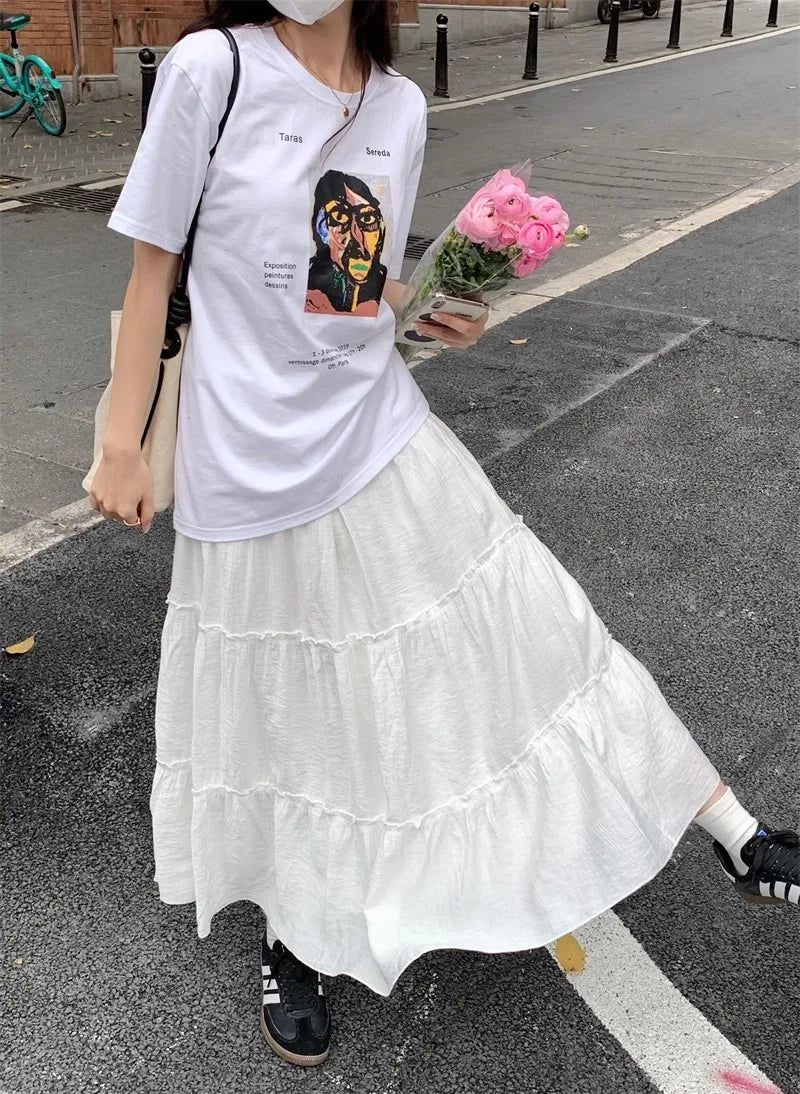 Women's Midi Umbrella Skirt