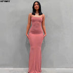 Backless Slim Sexy Maxi Dress