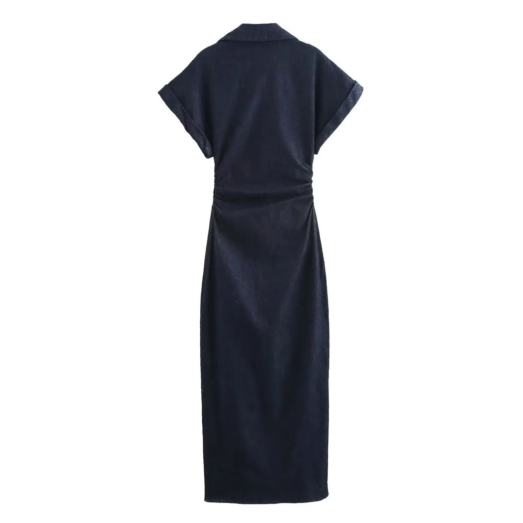 Denim MIDI dress