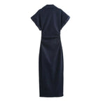 Denim MIDI dress
