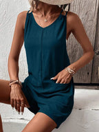 Short Rompers  with Pockets