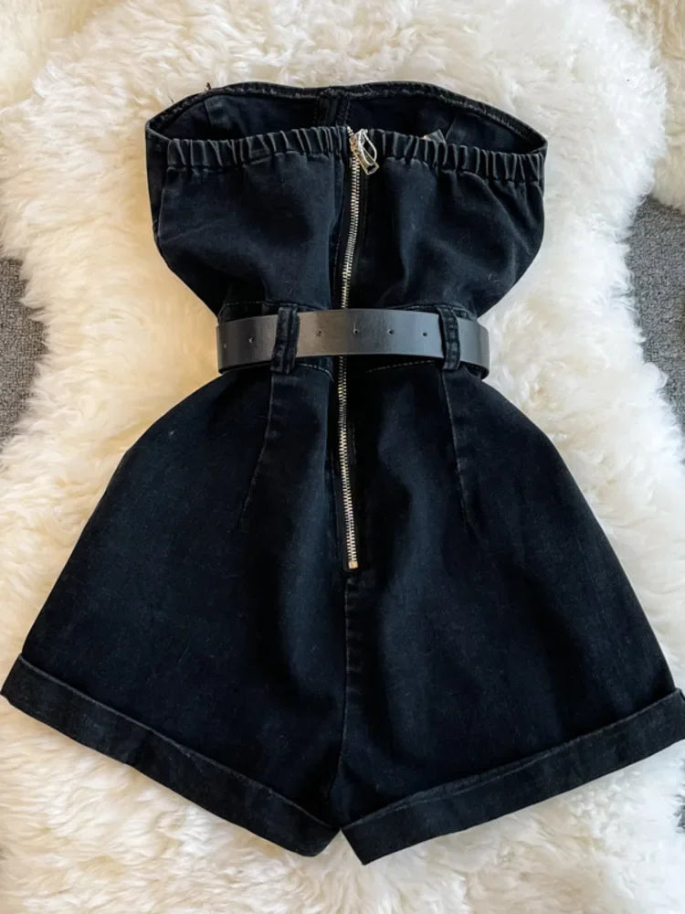 Summer Rompers Denim Overalls
