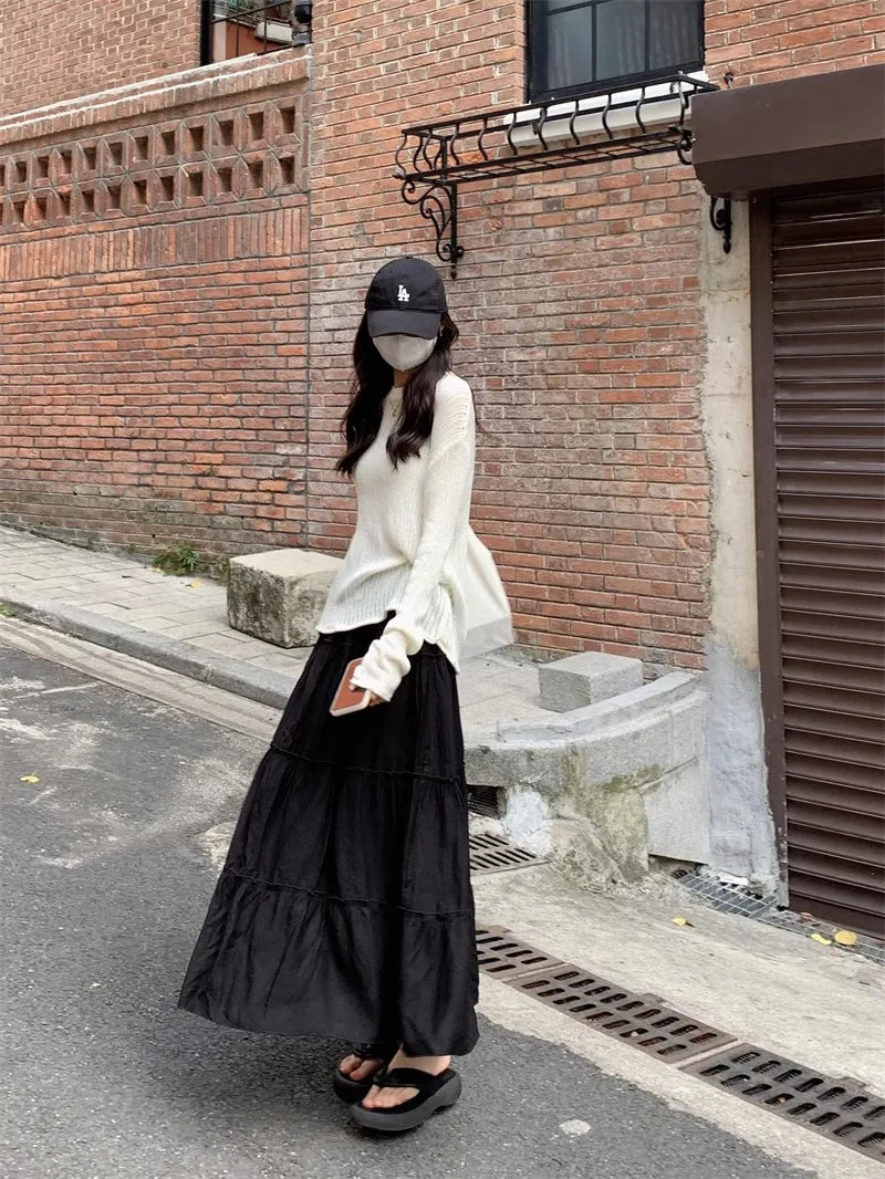 Women's Midi Umbrella Skirt