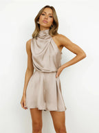 Ruffled Women Romper