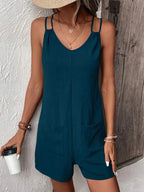Short Rompers  with Pockets