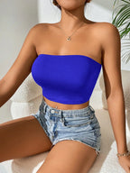 Plus-size seamless ice silk top breast women