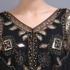 Sequined Shawl with Tassels