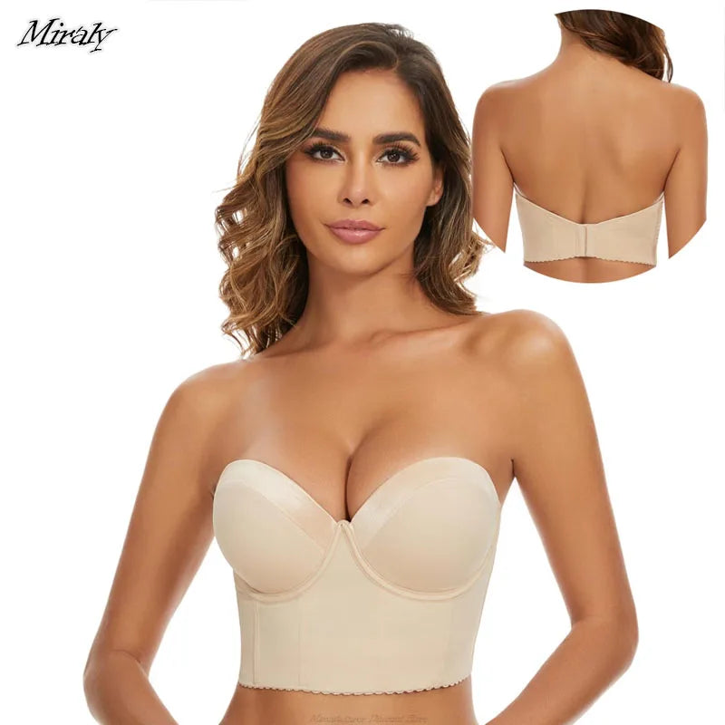Full Support Non-Slip Convertible Bandeau Bra