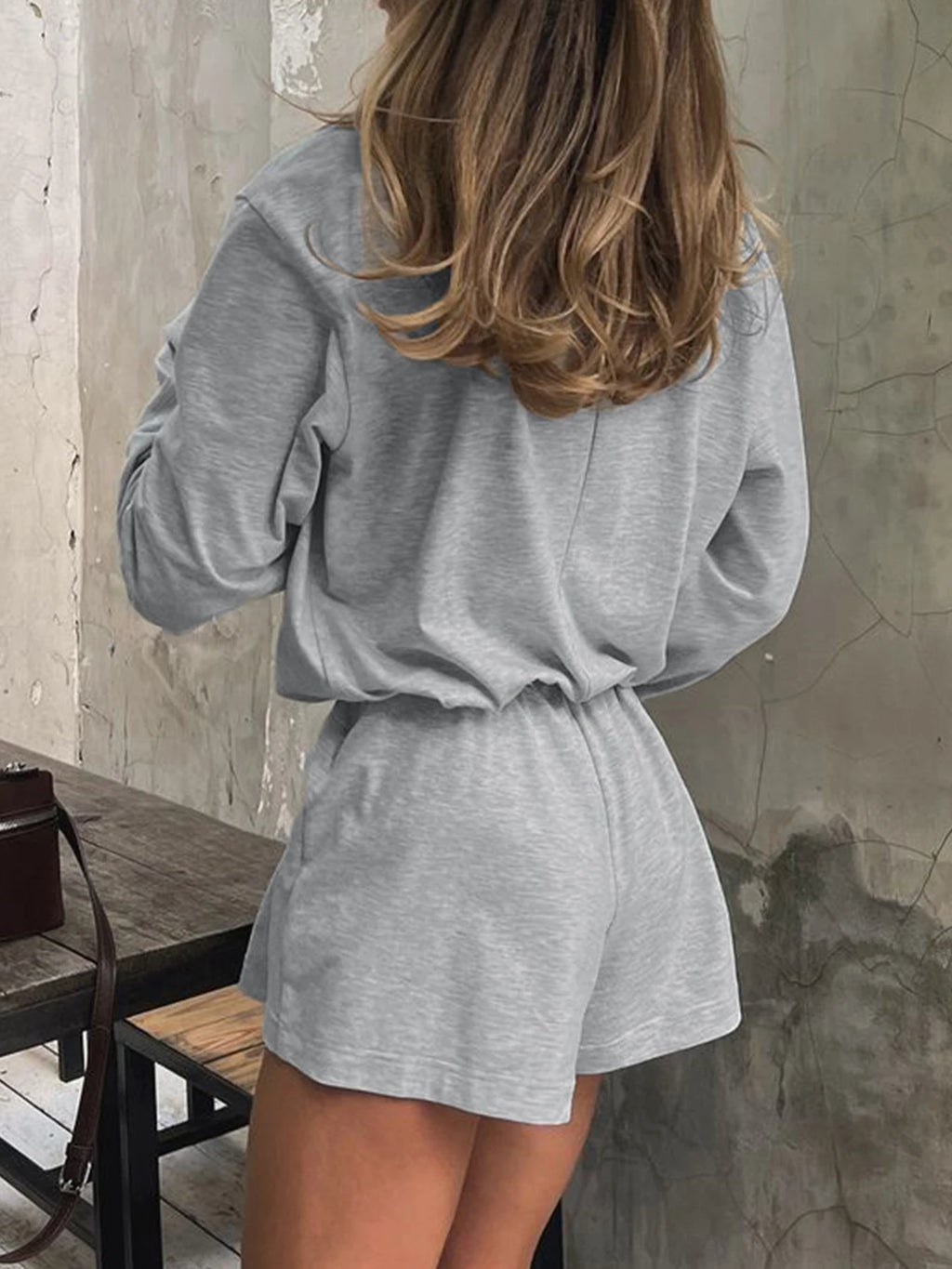 Grey Loose Rompers
