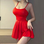 Pleated Micro MINI Dress