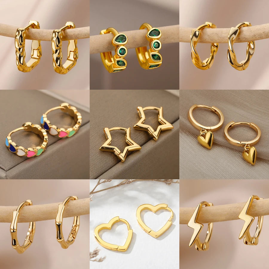 Luxury Star Pendientes Earrings