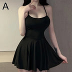 Pleated Micro MINI Dress