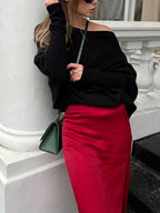 Women's Ribbed Knit Jumper Set