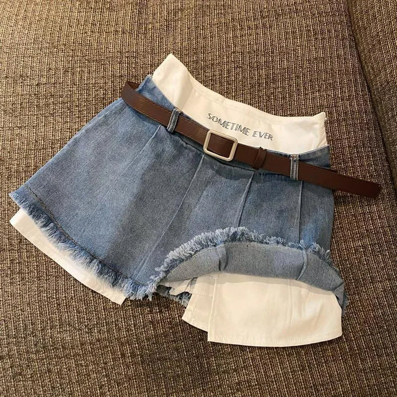 High Waist Denim Skirts