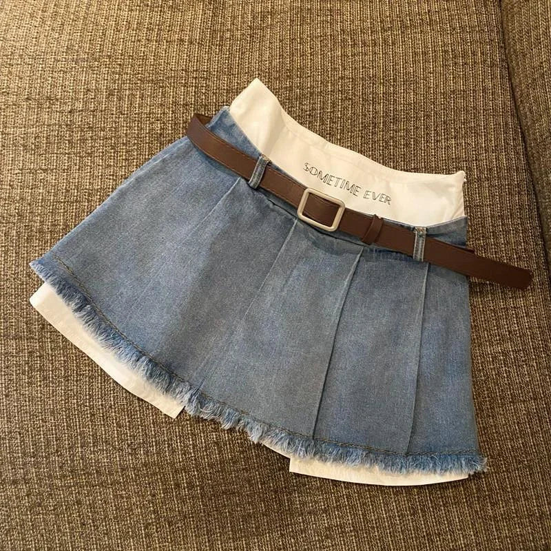 High Waist Denim Skirts