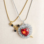 Sword Zircon Pendant Necklace