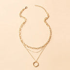 Neck Chain Circle Pendant