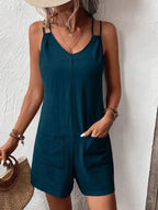 Short Rompers  with Pockets