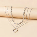Neck Chain Circle Pendant