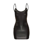 Leather Dress Backless