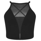 Sexy Mesh Camisole Crop Top