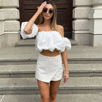 Mini Skirt Shorts Asymmetric