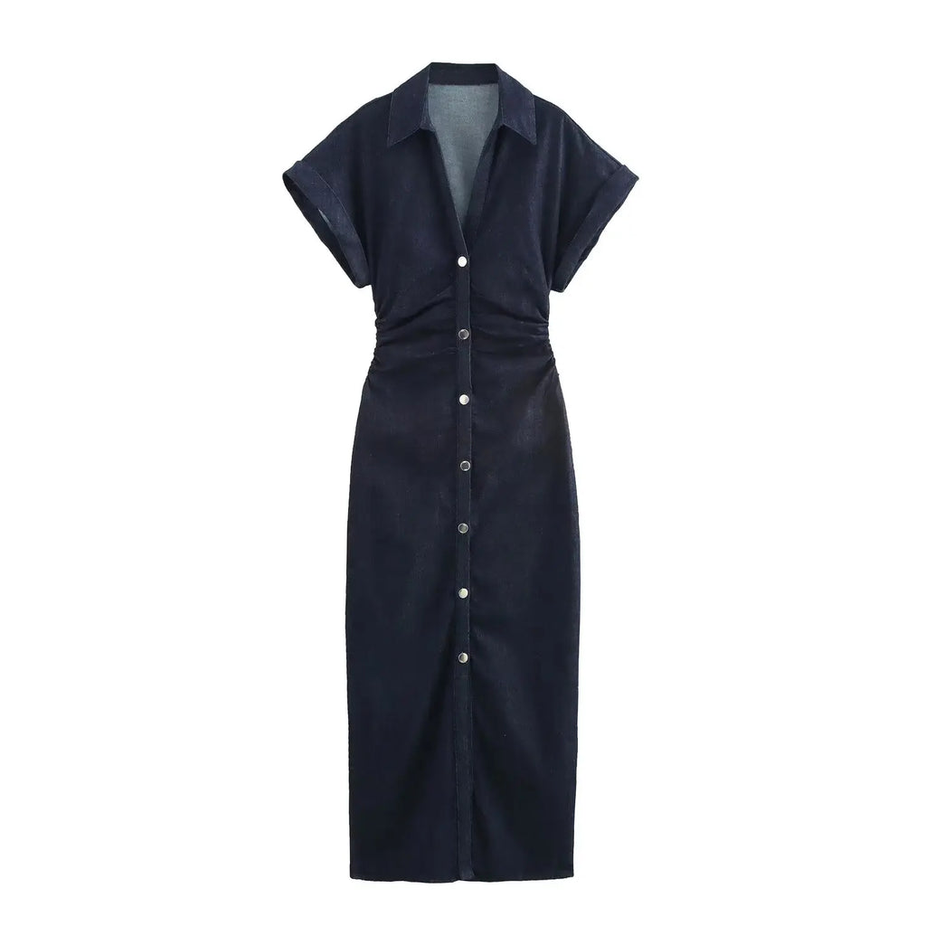 Denim MIDI dress