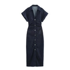 Denim MIDI dress