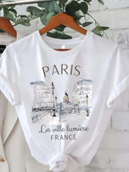 Paris Women Print T-shirt