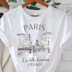 Paris Women Print T-shirt