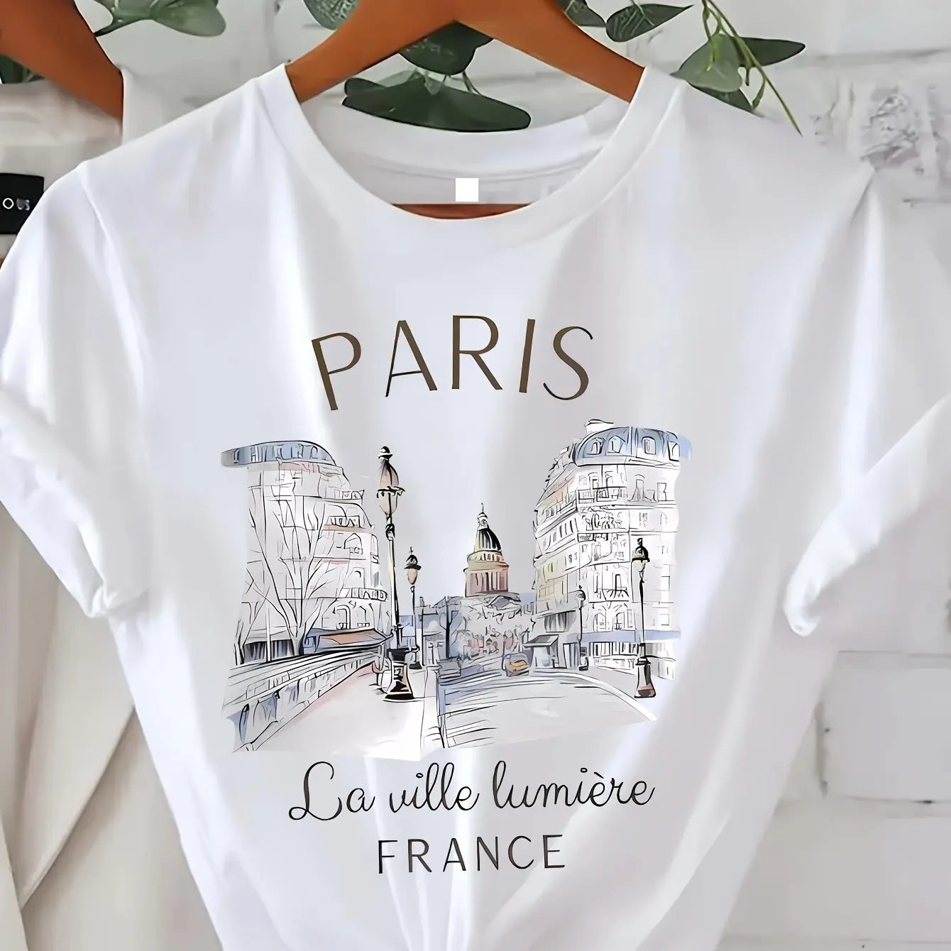 Paris Women Print T-shirt
