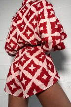 Loose casual Print Strap Jumpsuit