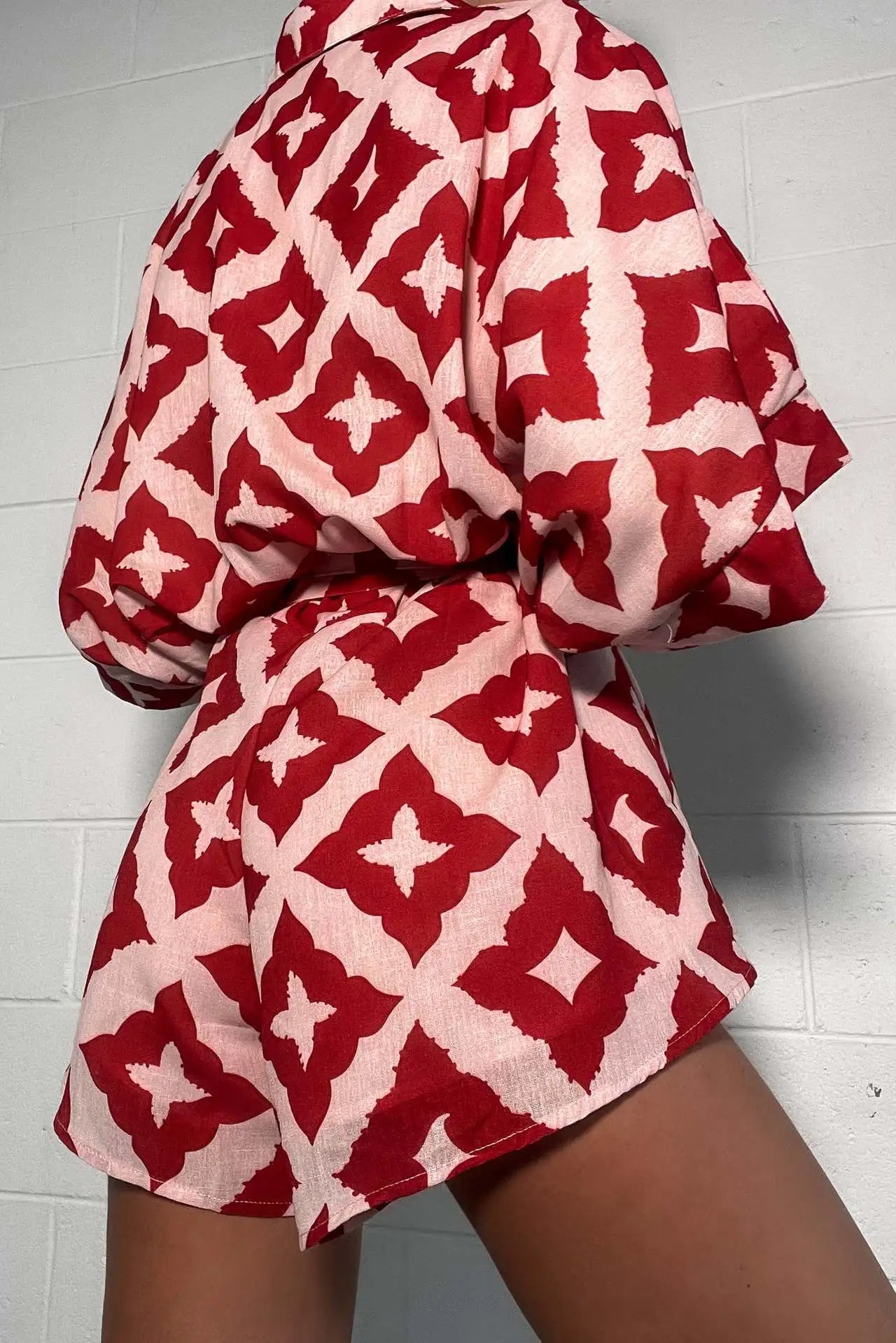 Loose casual Print Strap Jumpsuit