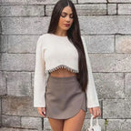 Mini Skirt Shorts Asymmetric
