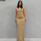 Backless Slim Sexy Maxi Dress