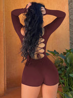 Backless Party Club Romper