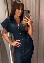 Denim MIDI dress