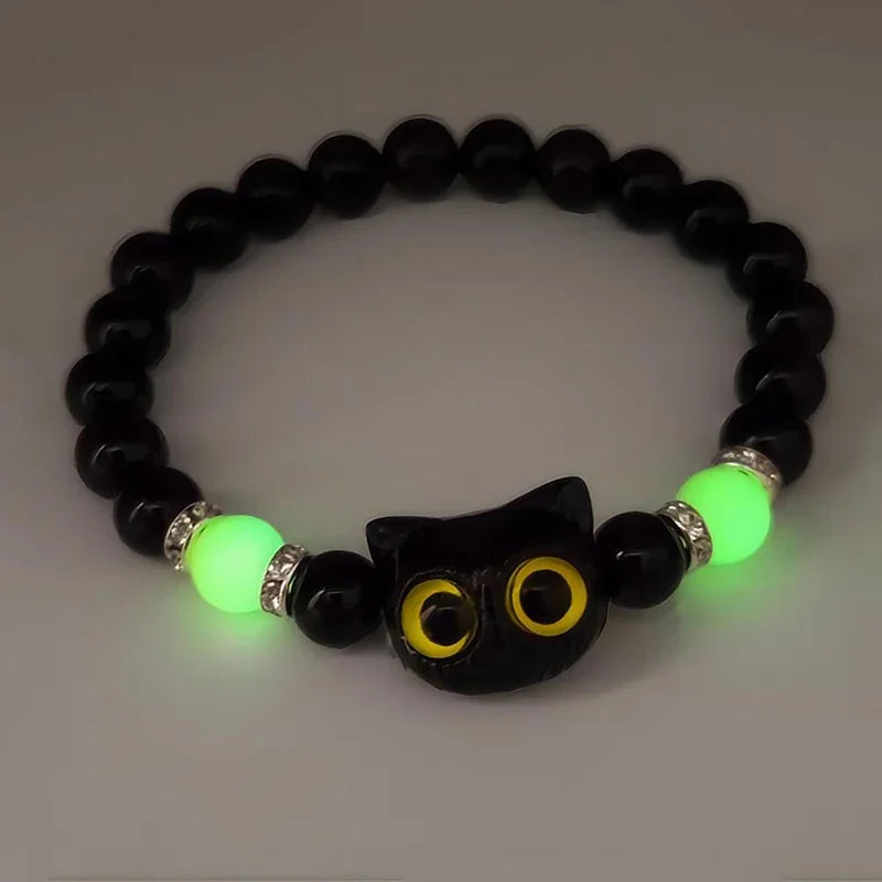 Bracelets Couples Women Men Luminous Cute Cat