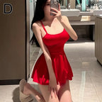 Pleated Micro MINI Dress