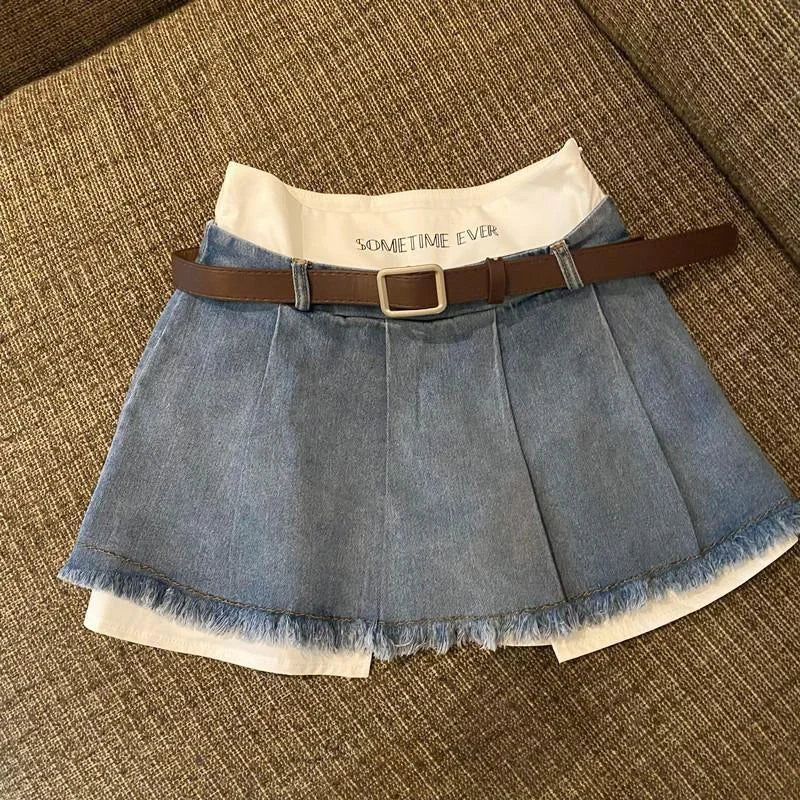 High Waist Denim Skirts