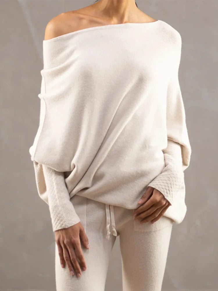 Women's Ribbed Knit Jumper Set
